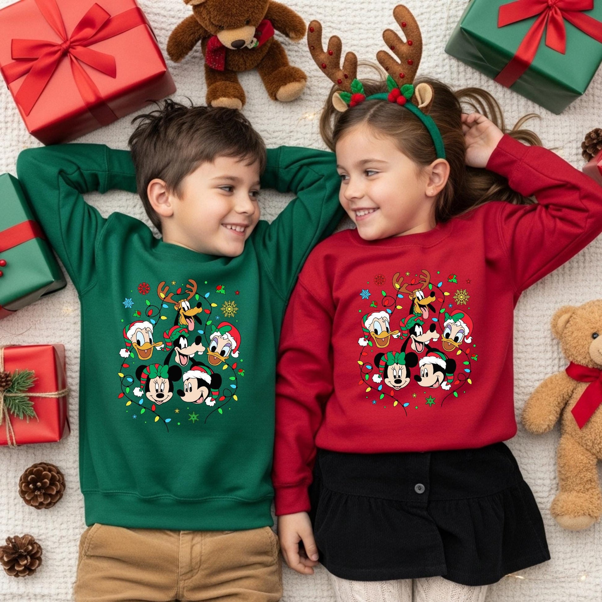 Magic Christmas Sweatshirt, Mickey and Friends Xmas Crewneck