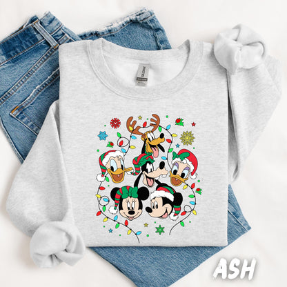 Magic Christmas Sweatshirt, Mickey and Friends Xmas Crewneck