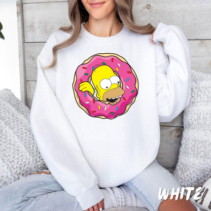 Simpsons Hoodie - Simpsons Matching Family Shirts - Funny Homer Simpson Donut Sweatshirt