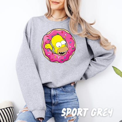 Simpsons Hoodie - Simpsons Matching Family Shirts - Funny Homer Simpson Donut Sweatshirt