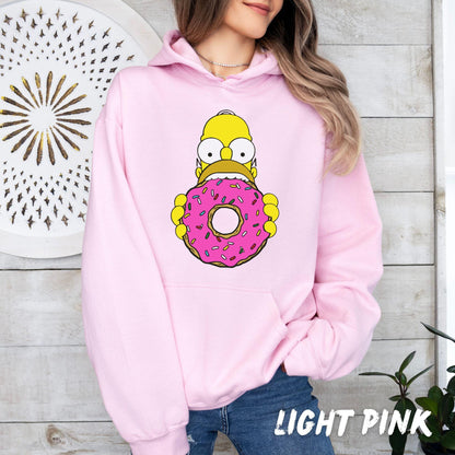 Simpsons Hoodie - Simpsons Matching Family Shirts - Funny Homer Simpson Donut Sweatshirt