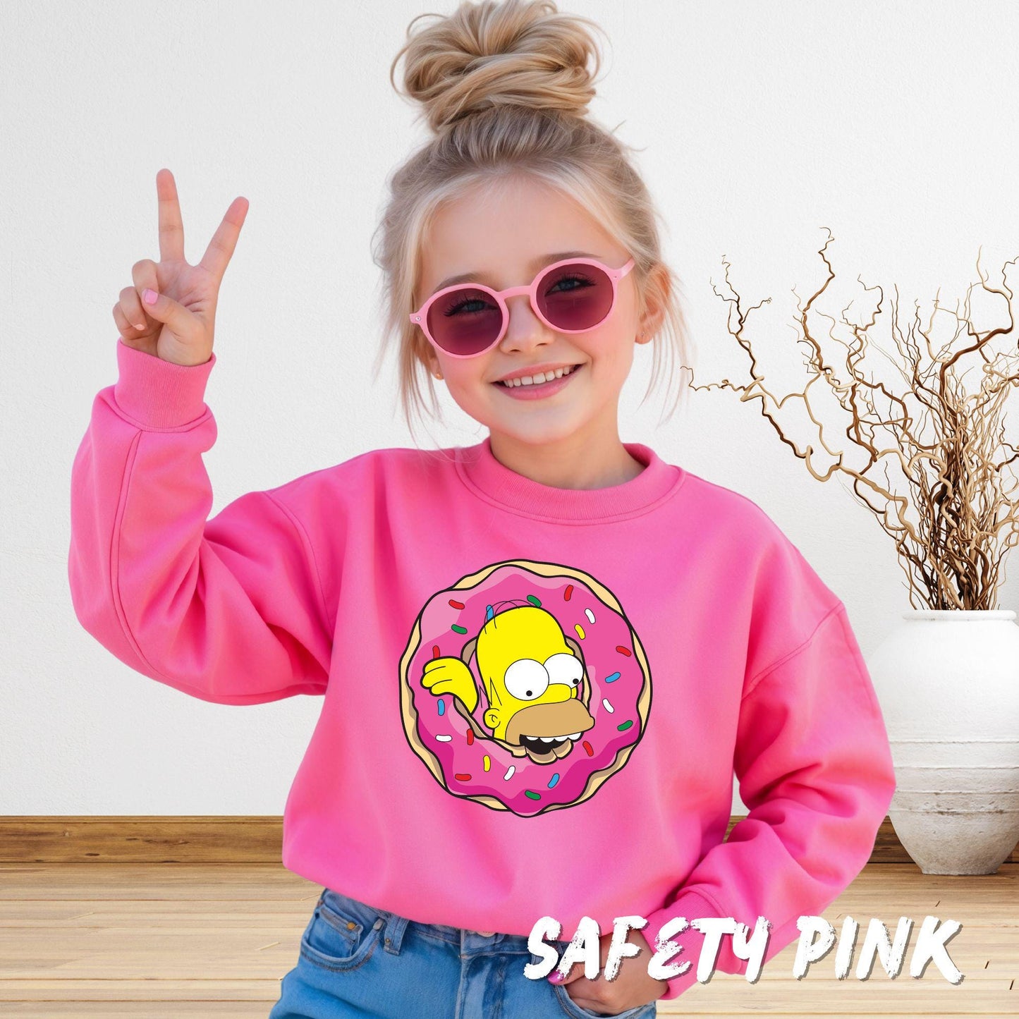 Simpsons Hoodie - Simpsons Matching Family Shirts - Funny Homer Simpson Donut Sweatshirt