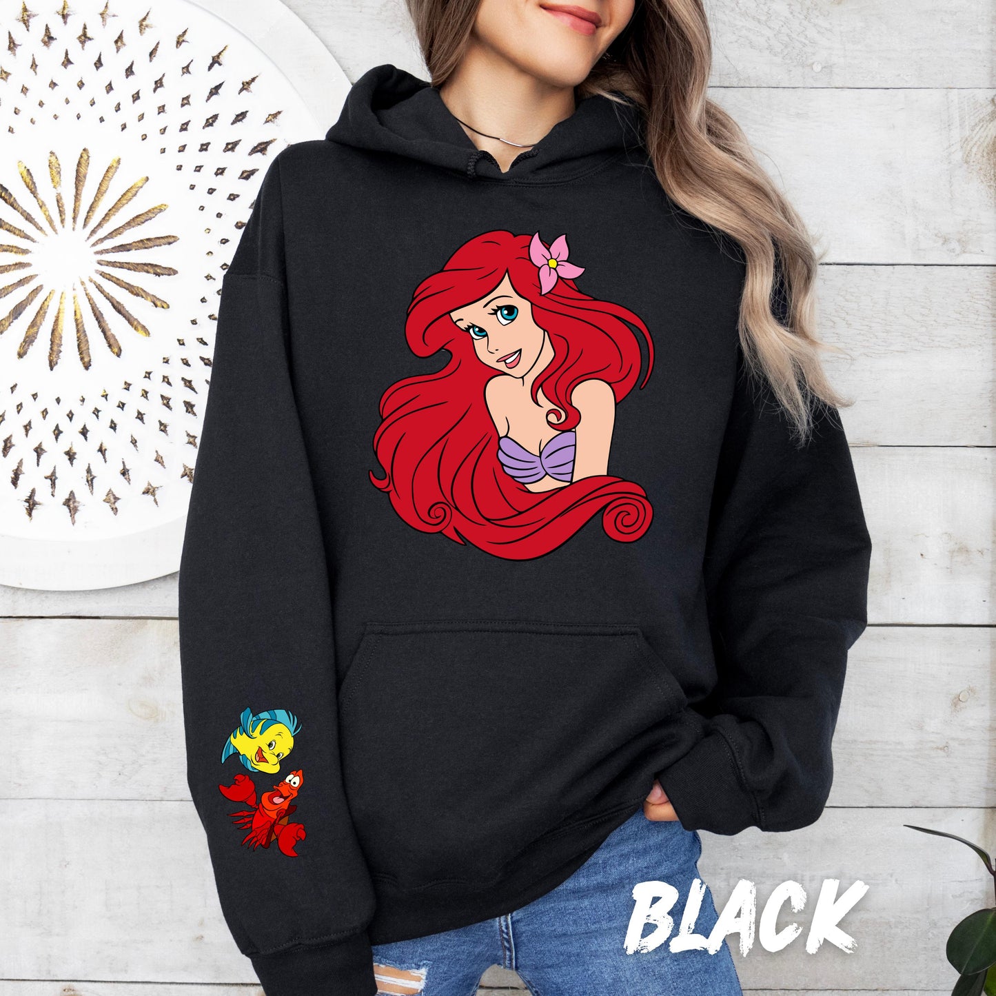 Little Mermaid Sweatshirt - Princess Ariel Hoddie - Disney Fan Gift
