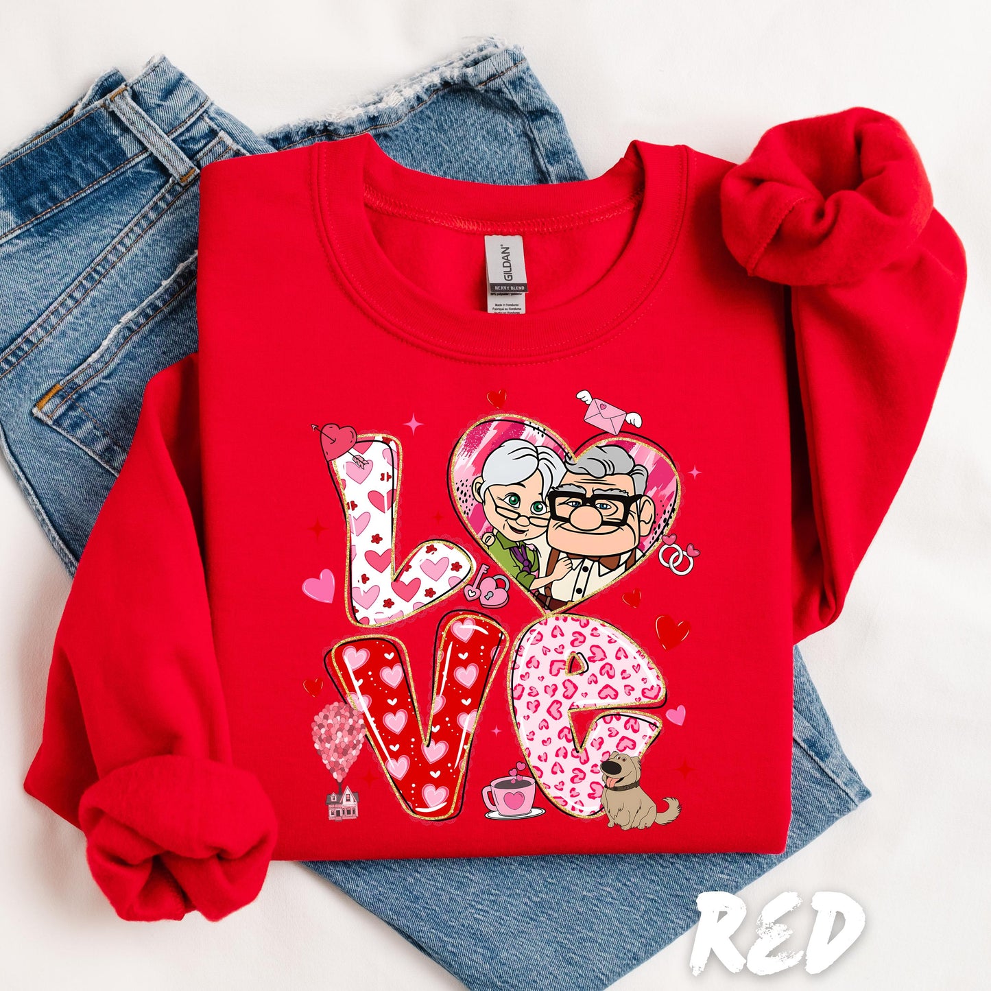 Up Valentines Hoddie - Valentine Coquette Sweatshirt - Valentine’s Day Crewneck