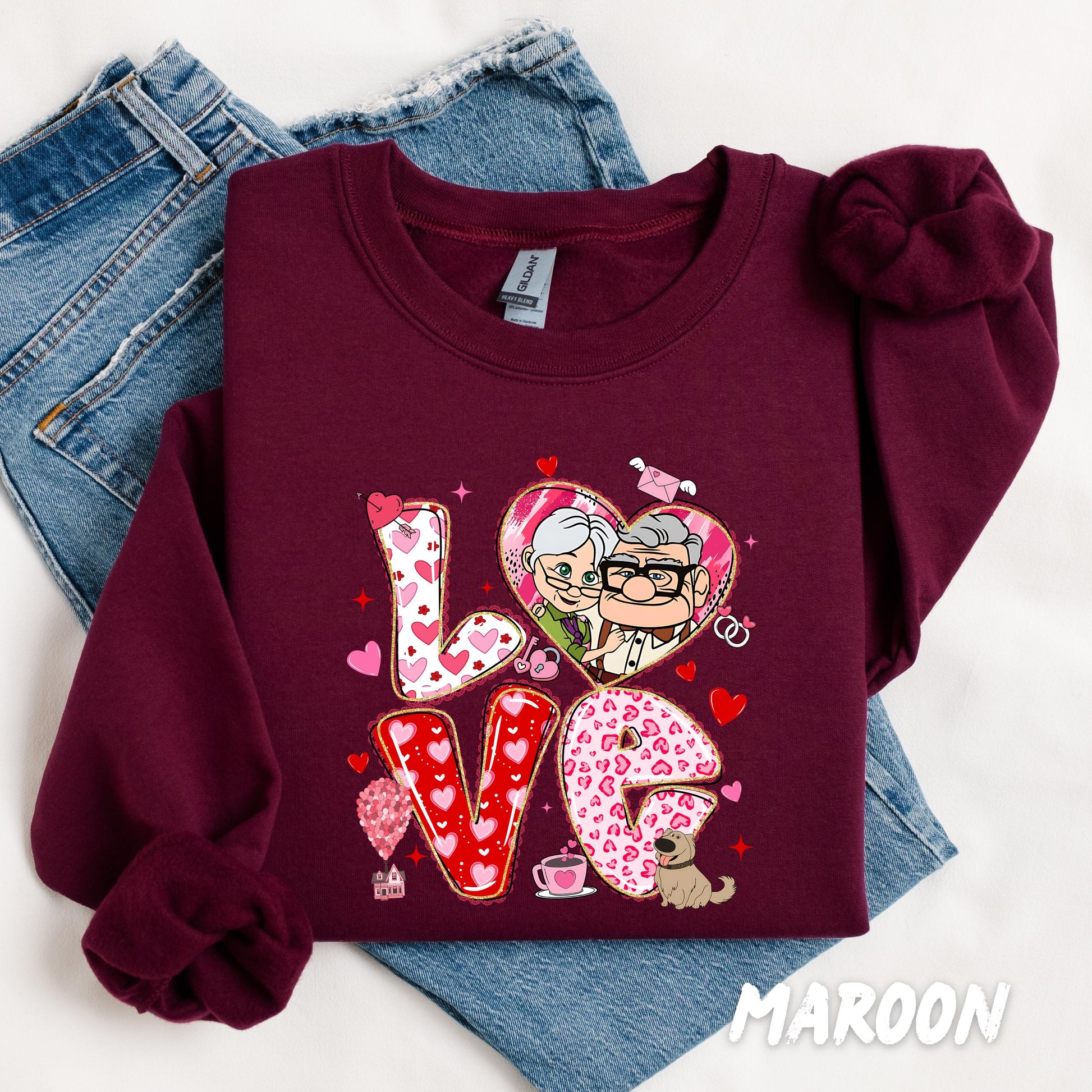 Up Valentines Hoddie - Valentine Coquette Sweatshirt - Valentine’s Day Crewneck