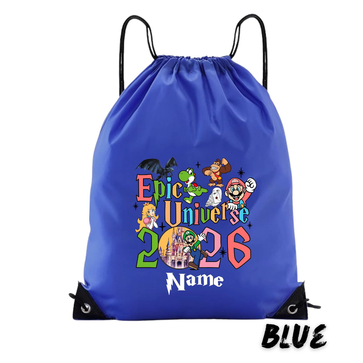 Personalized Epic Universe Drawstring Backpack – Magic Studios Souvenir
