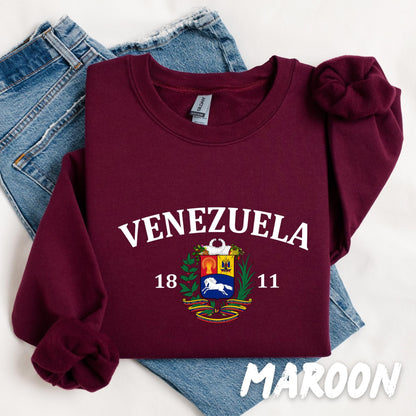 Venezuela Sweatshirt - 1811 Independence Crewneck - Patriotic Shirt - Venezuelan Pride Gift