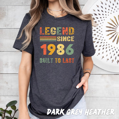 Retro Vintage Birthday Shirt - Legend Since Custom Year T-Shirt, Personalized Unisex Birth Year Graphic Tee