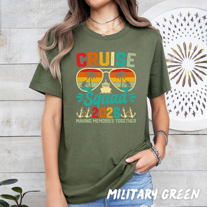 Cruise Squad Shirt, Matching Trip Shirts 2026, Custom Group Cruise T-Shirt, Family Friends Vacation Tee