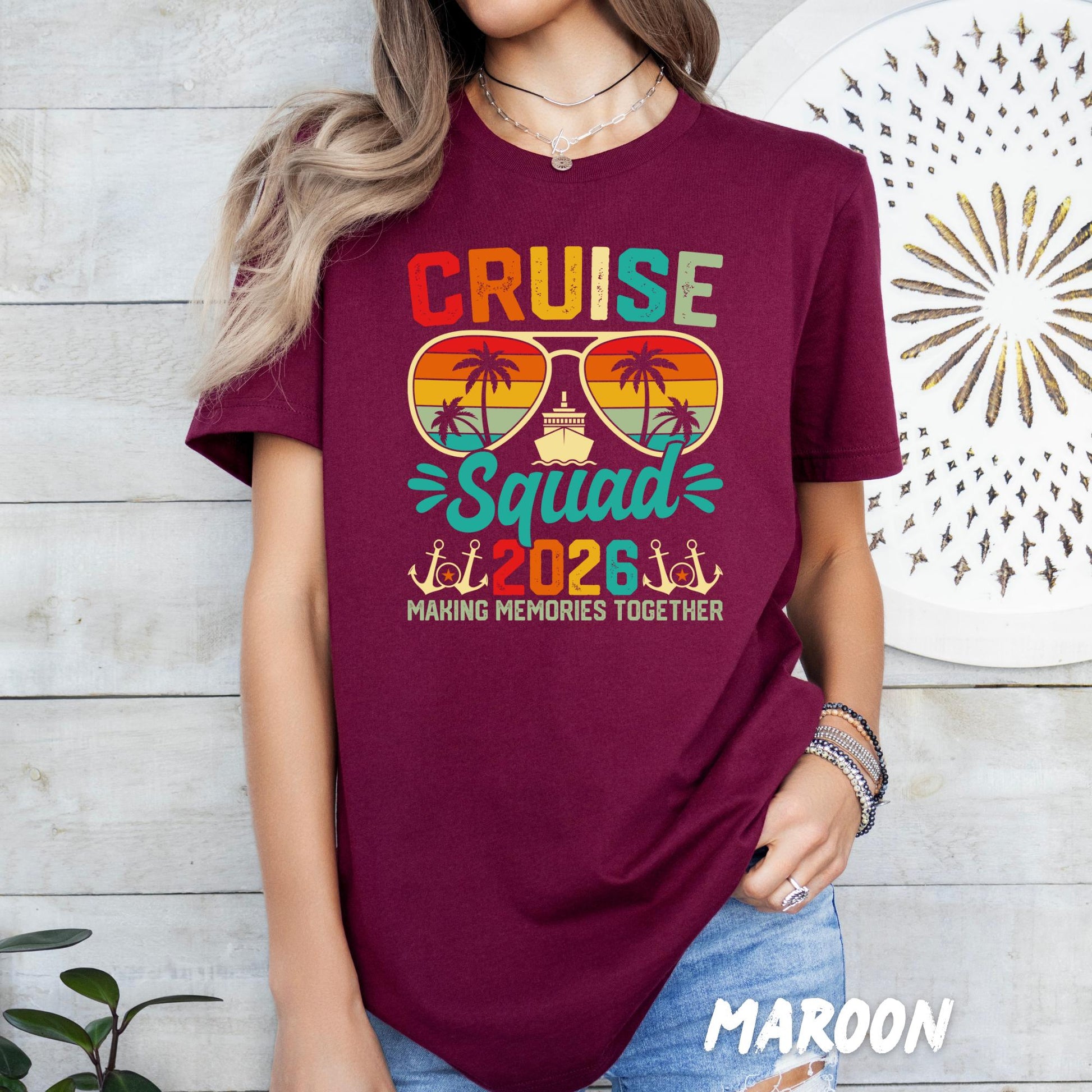 Cruise Squad Shirt, Matching Trip Shirts 2026, Custom Group Cruise T-Shirt, Family Friends Vacation Tee