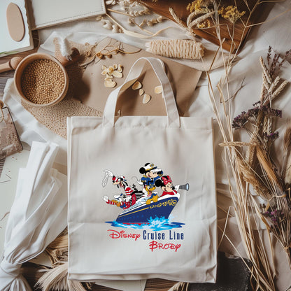 Personalized Disney Cruise Drawstring Tote Bag – Family Vacation Bag