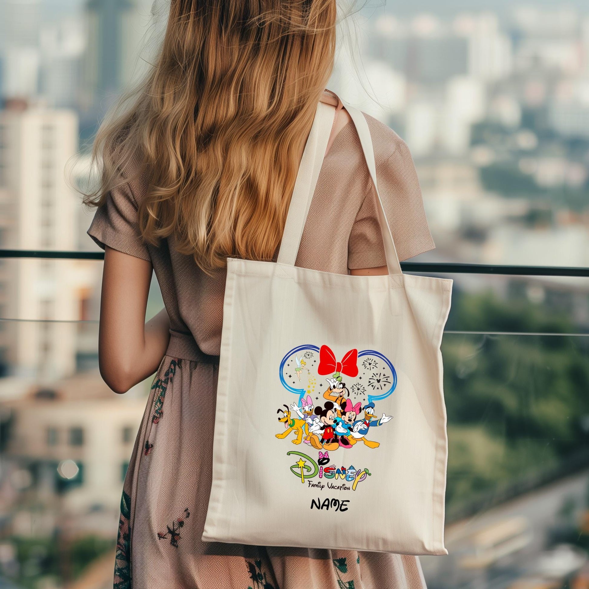 Personalized Disney 2026 Tote Bag – Family Vacation Cotton Bag