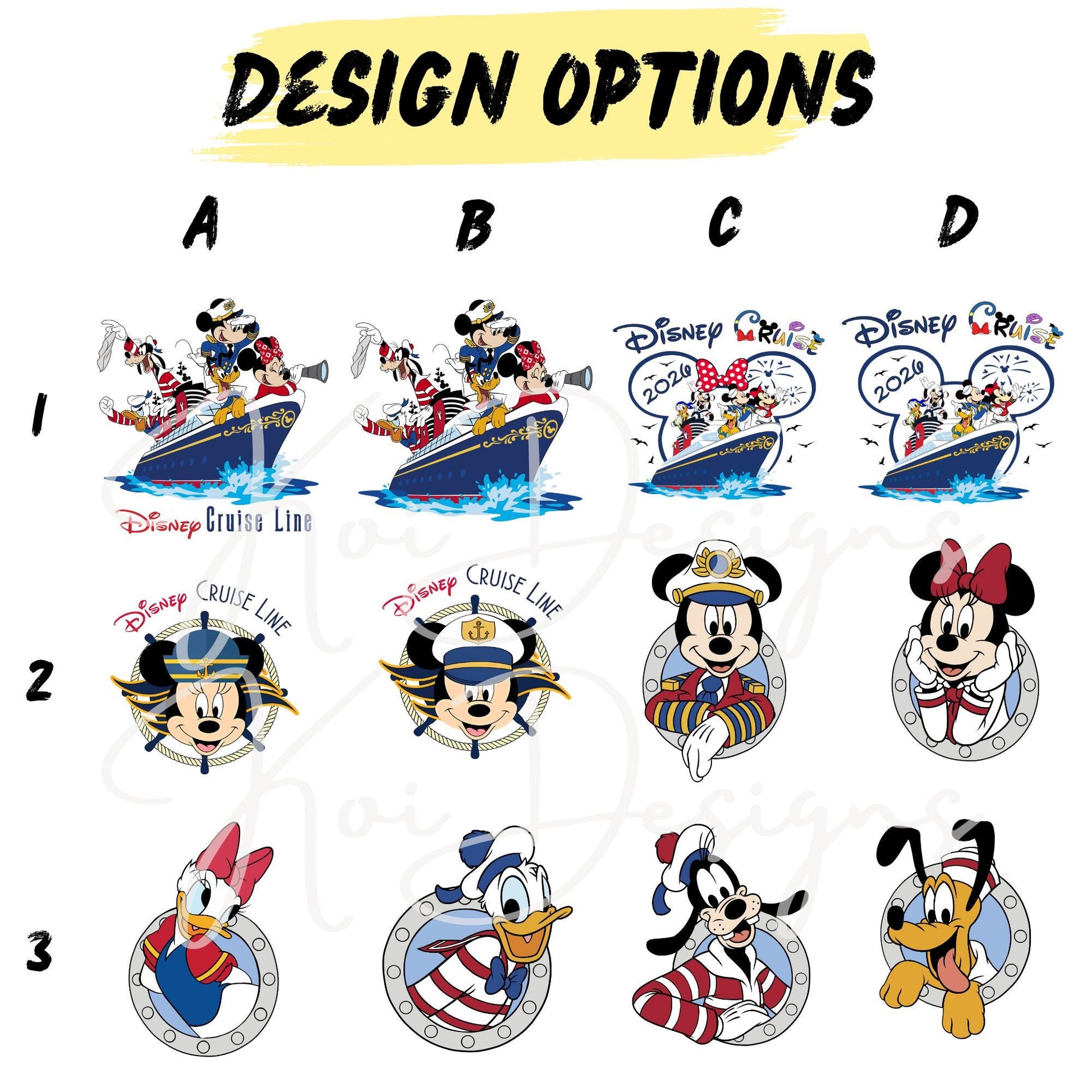 Personalized Disney Cruise Drawstring Tote Bag – Family Vacation Bag