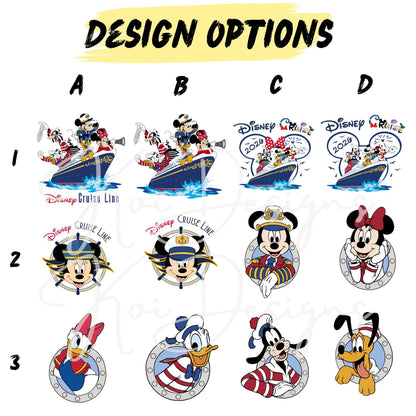 Personalized Disney Cruise Drawstring Tote Bag – Family Vacation Bag