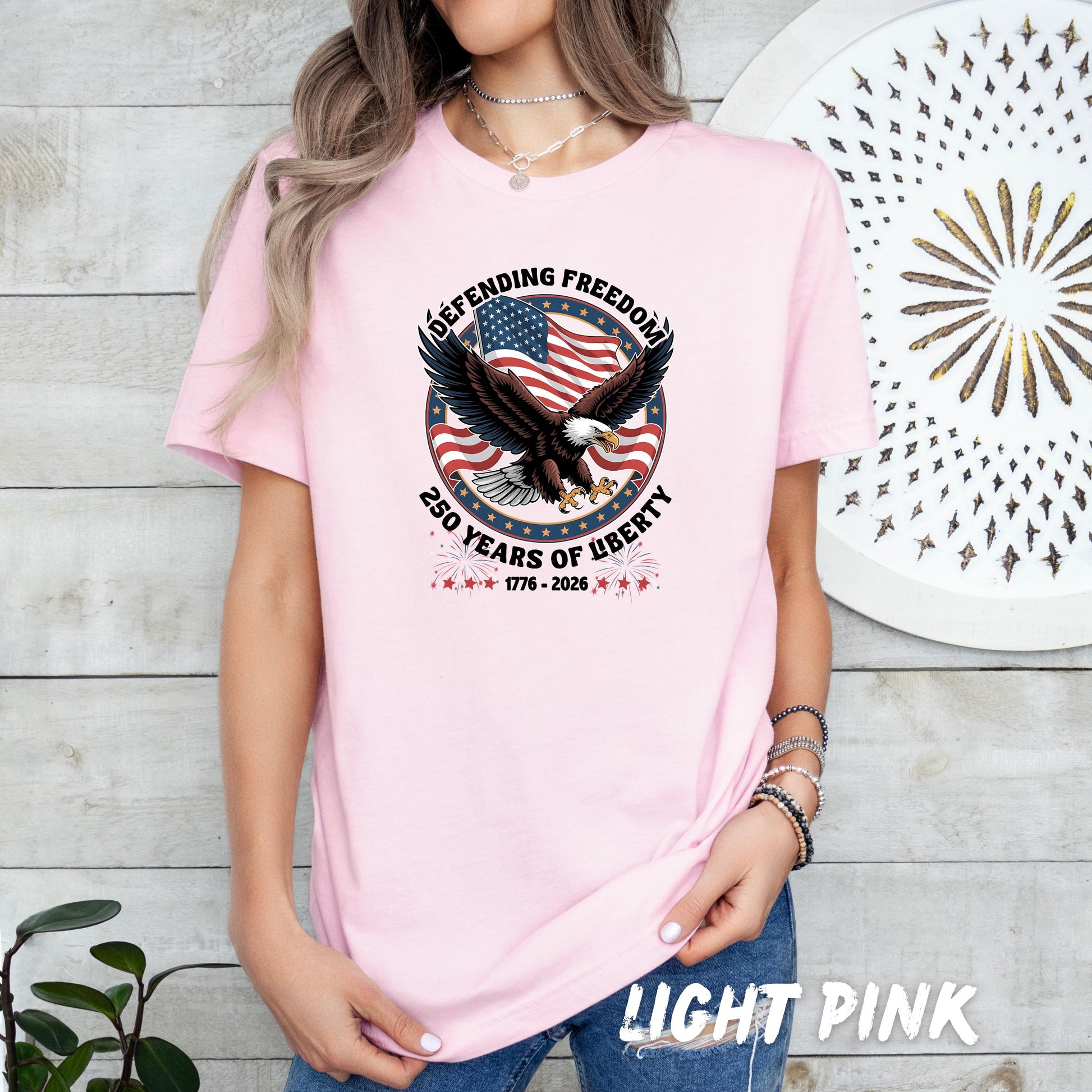 America 250th Anniversary Shirt 1776-2026, Patriotic Eagle Defending Freedom Tee, 250 Years of Liberty T-Shirt, Fourth of July Outfit