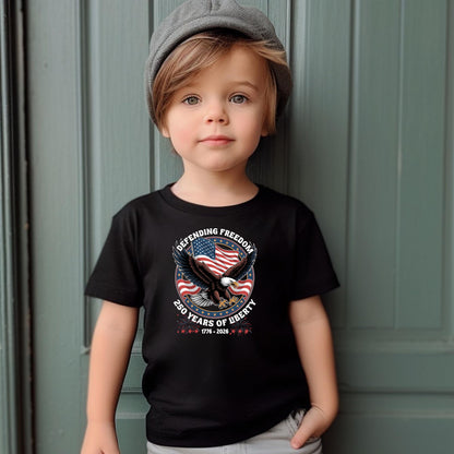America 250th Anniversary Shirt 1776-2026, Patriotic Eagle Defending Freedom Tee, 250 Years of Liberty T-Shirt, Fourth of July Outfit