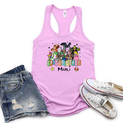 Personalized Epic Universal Studios Tank Top for women's