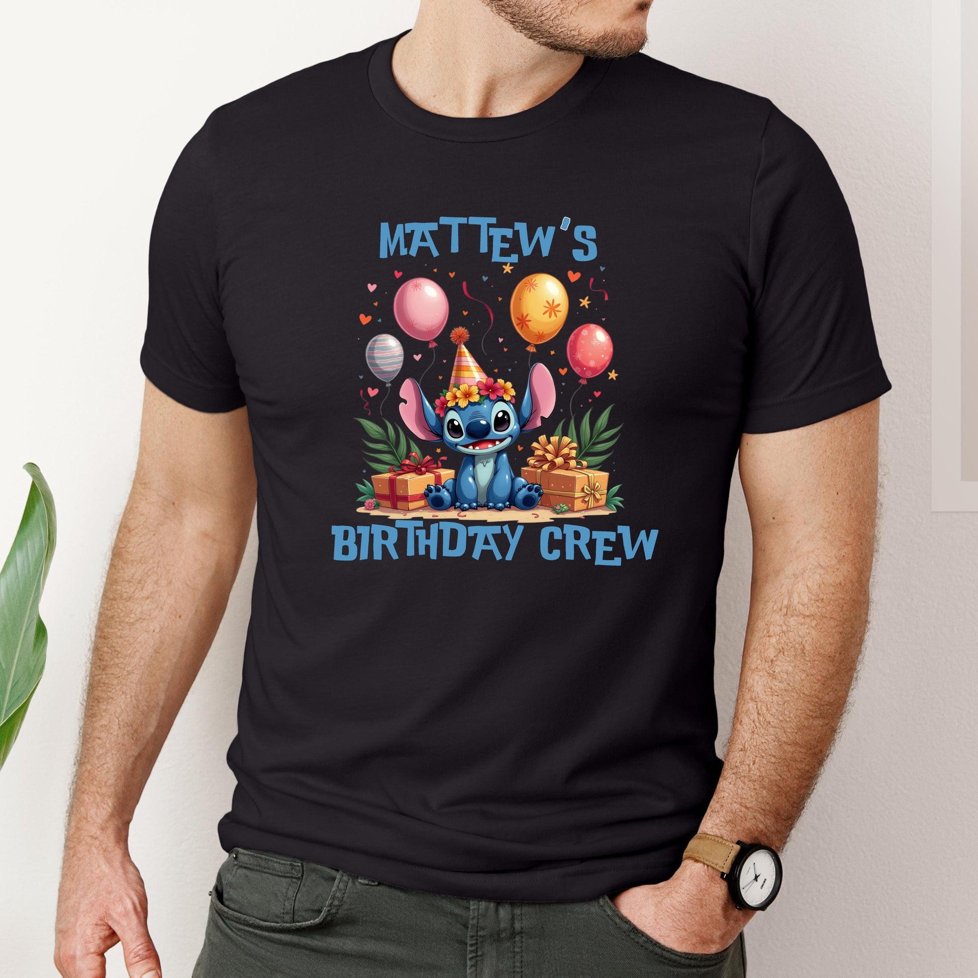 Custom Stitch Birthday Boy Shirts – Matching Family Birthday Crew Outfit
