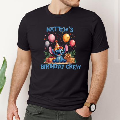 Custom Stitch Birthday Boy Shirts – Matching Family Birthday Crew Outfit