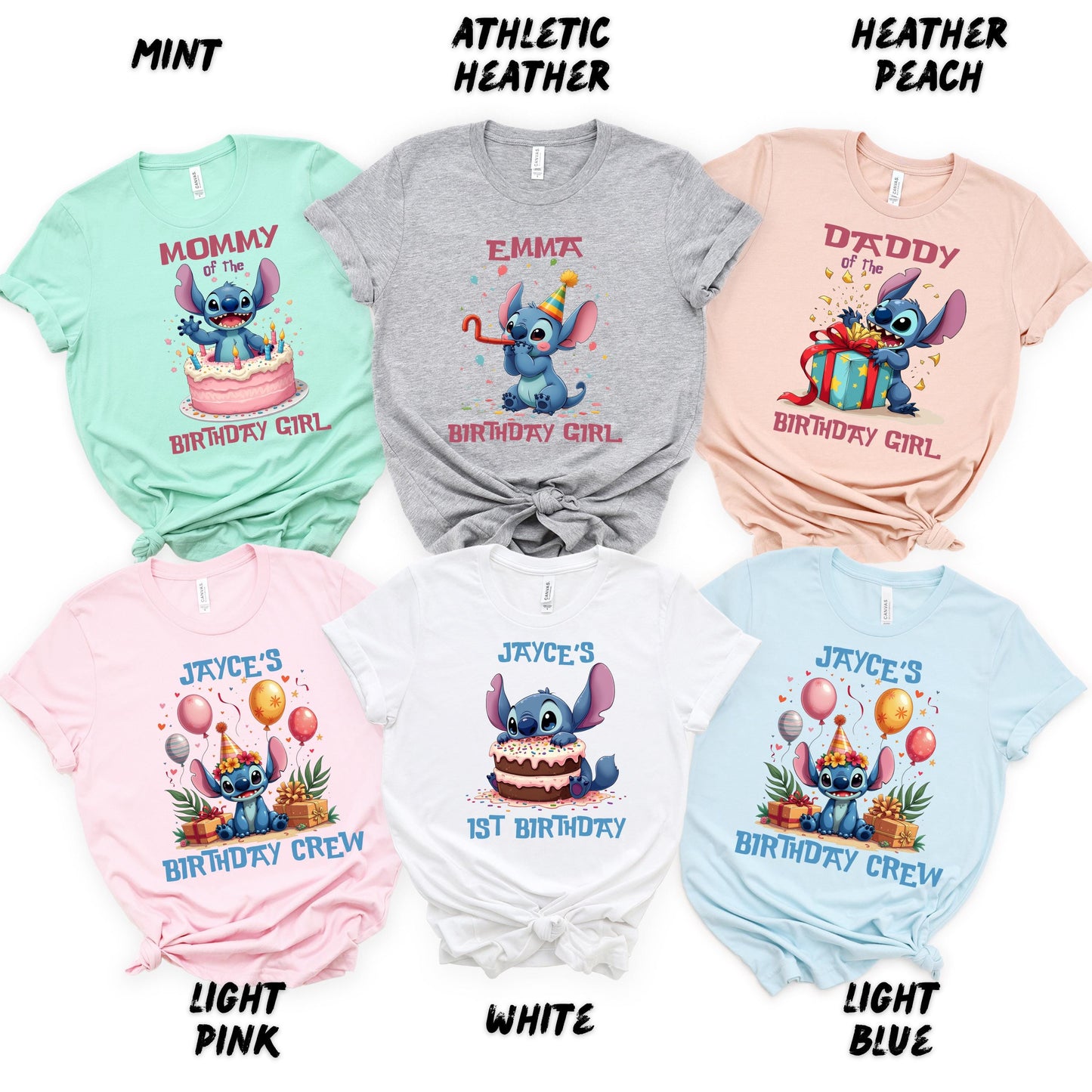Custom Stitch Birthday Boy Shirts – Matching Family Birthday Crew Outfit