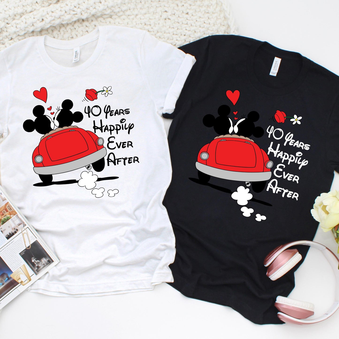 Custom Magic Anniversary Shirts – Happily Ever After T-Shirts – Personalized Magic Anniversary Tees – Magic Anniversary Gift