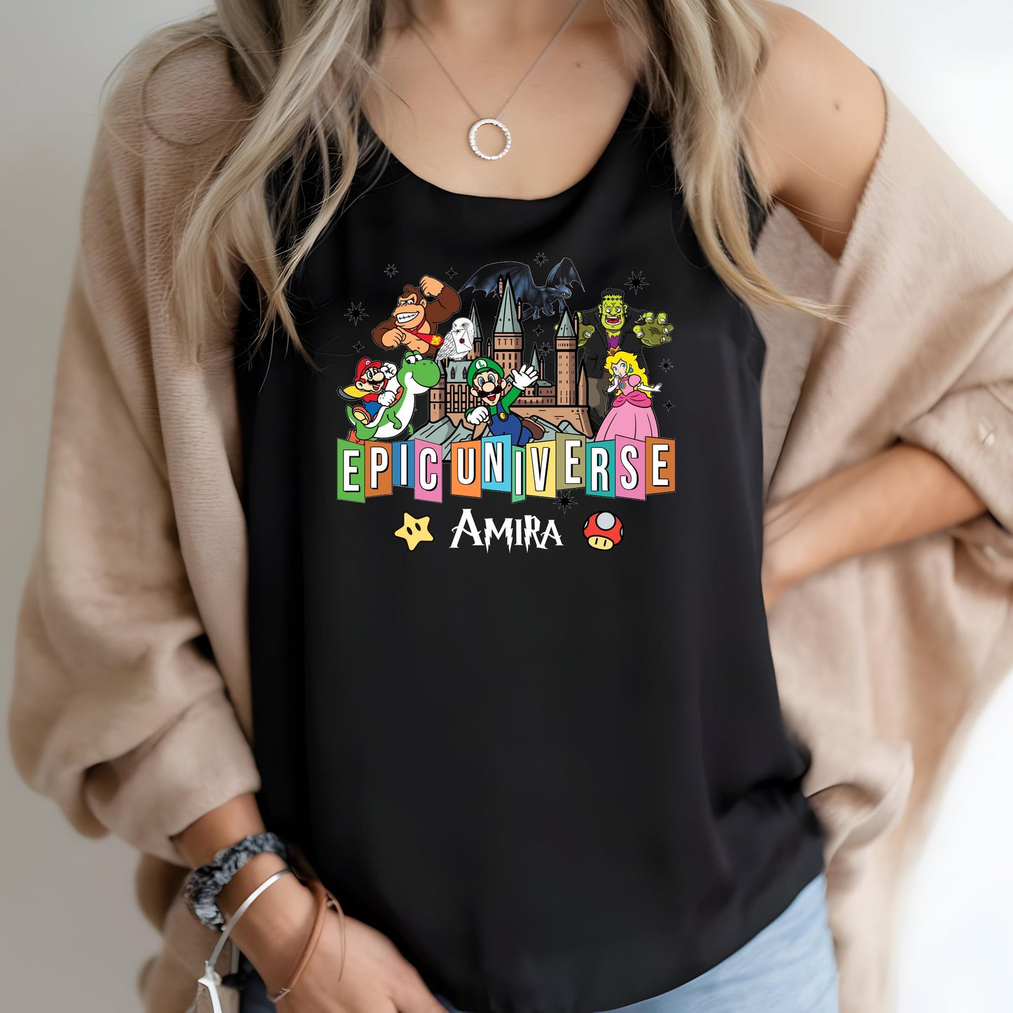 Personalized Epic Universal Studios Tank Top for women's