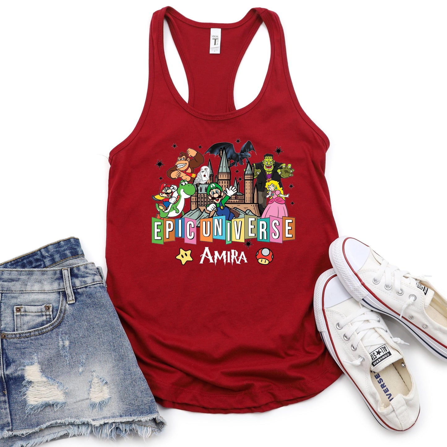 Personalized Epic Universal Studios Tank Top for women's