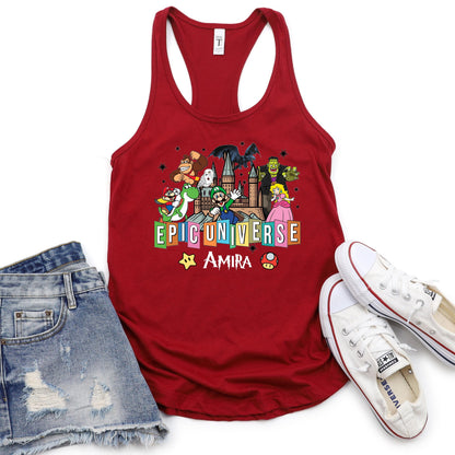 Personalized Epic Universal Studios Tank Top for women's