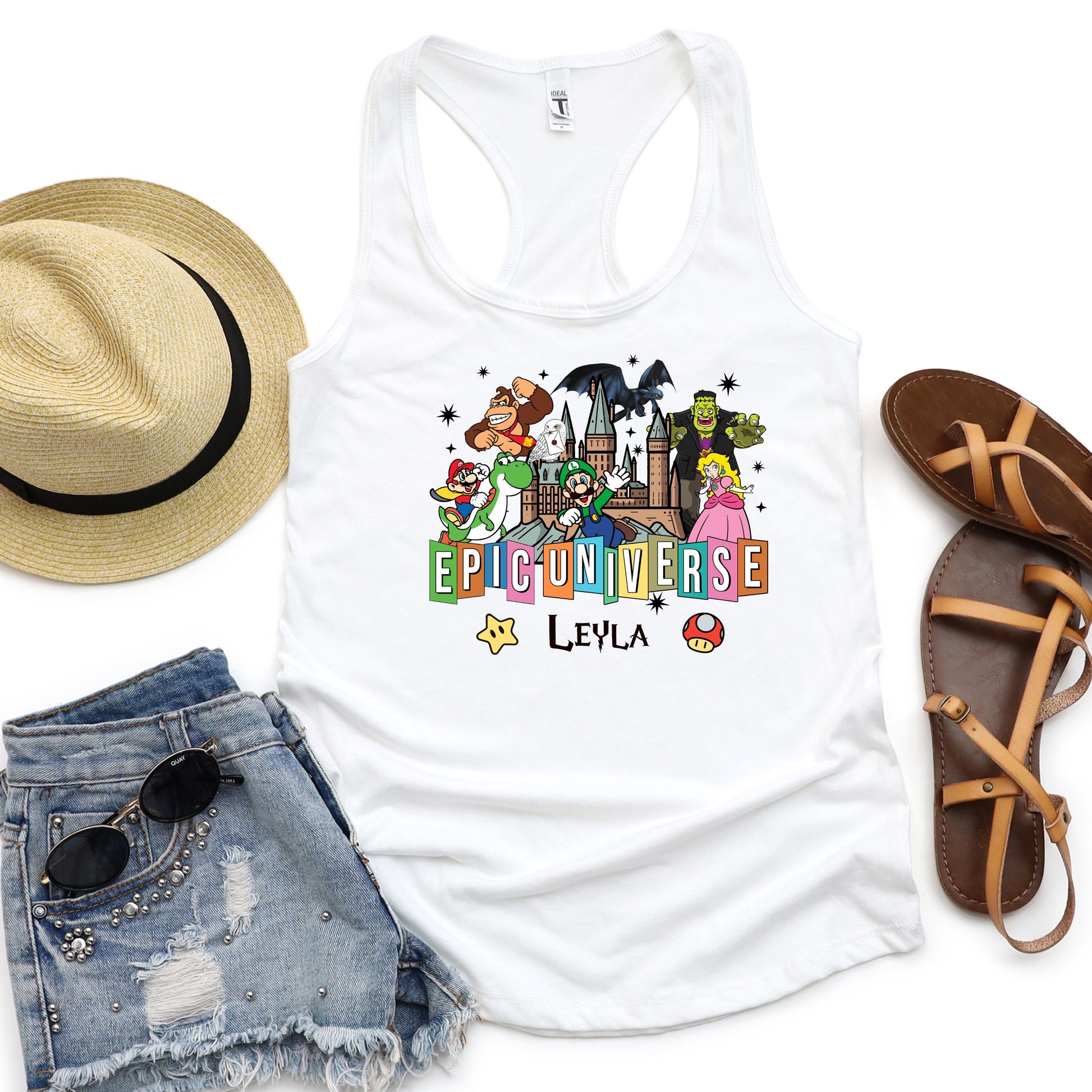 Personalized Epic Universal Studios Tank Top for women's