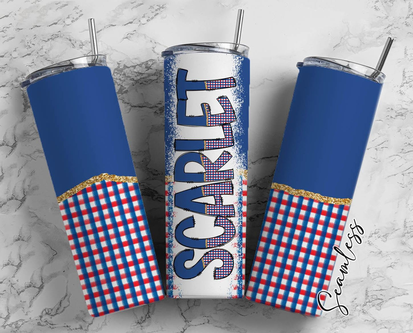 Personalized 4th of July Tumbler 20oz, Patriotic Name Tumbler, USA Flag Cup, Custom Skinny Tumbler, Memorial Day Gift, Independence Day Cup