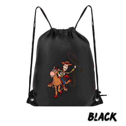 Toy Story Backpack – Woody, Buzz, Jessie, Bo Peep & Bullseye Drawstring Backpack | Disney Travel 2026 | Disney Trip Bag
