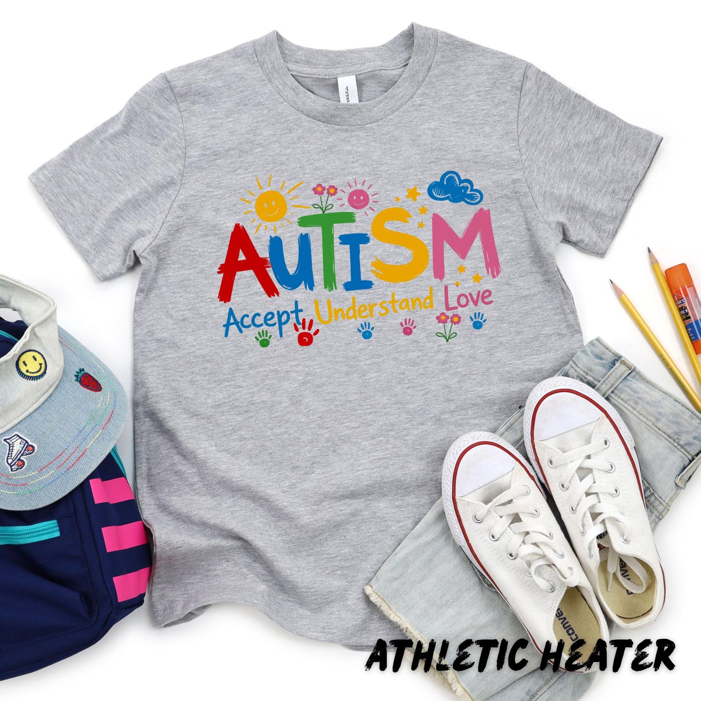 Autism Awareness Shirt, Accept Understand Love Tee, Colorful Puzzle Design