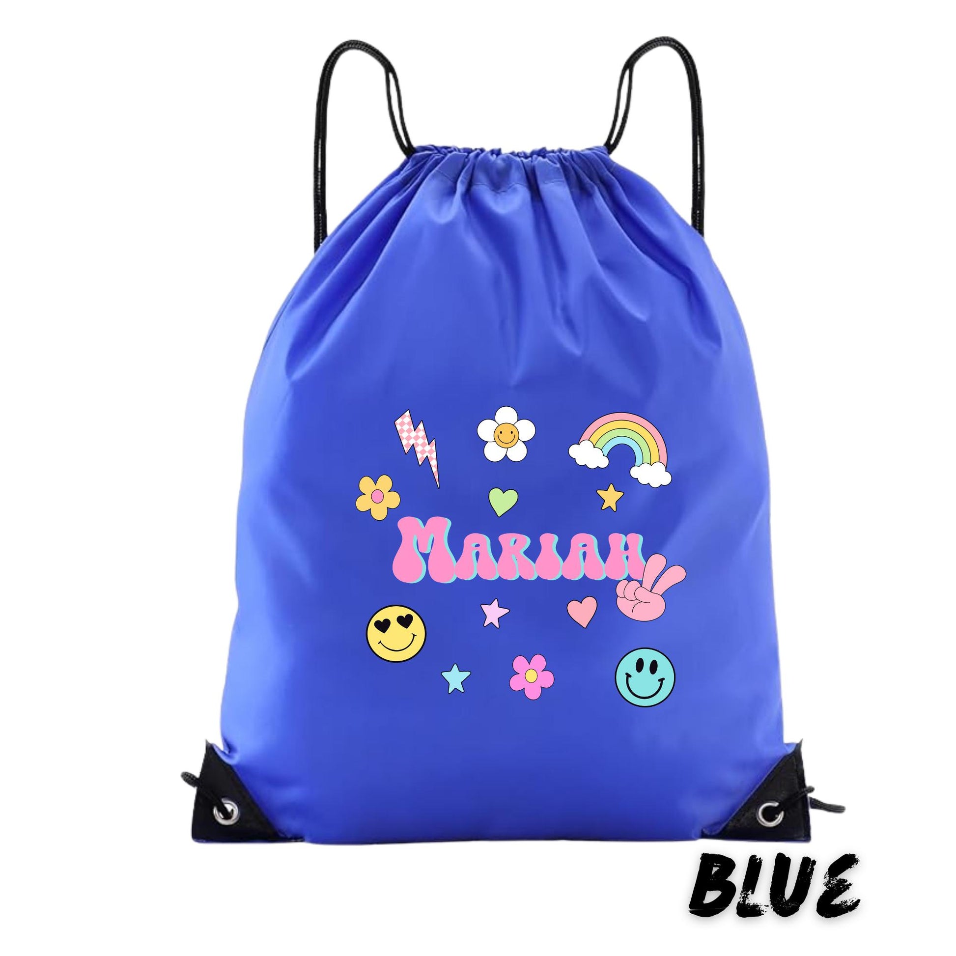 Personalized Kids Backpack, Custom Name Drawstring Bag, Birthday Gift for Girls, School Bag, Travel Bag for Kids, Party Gift Idea