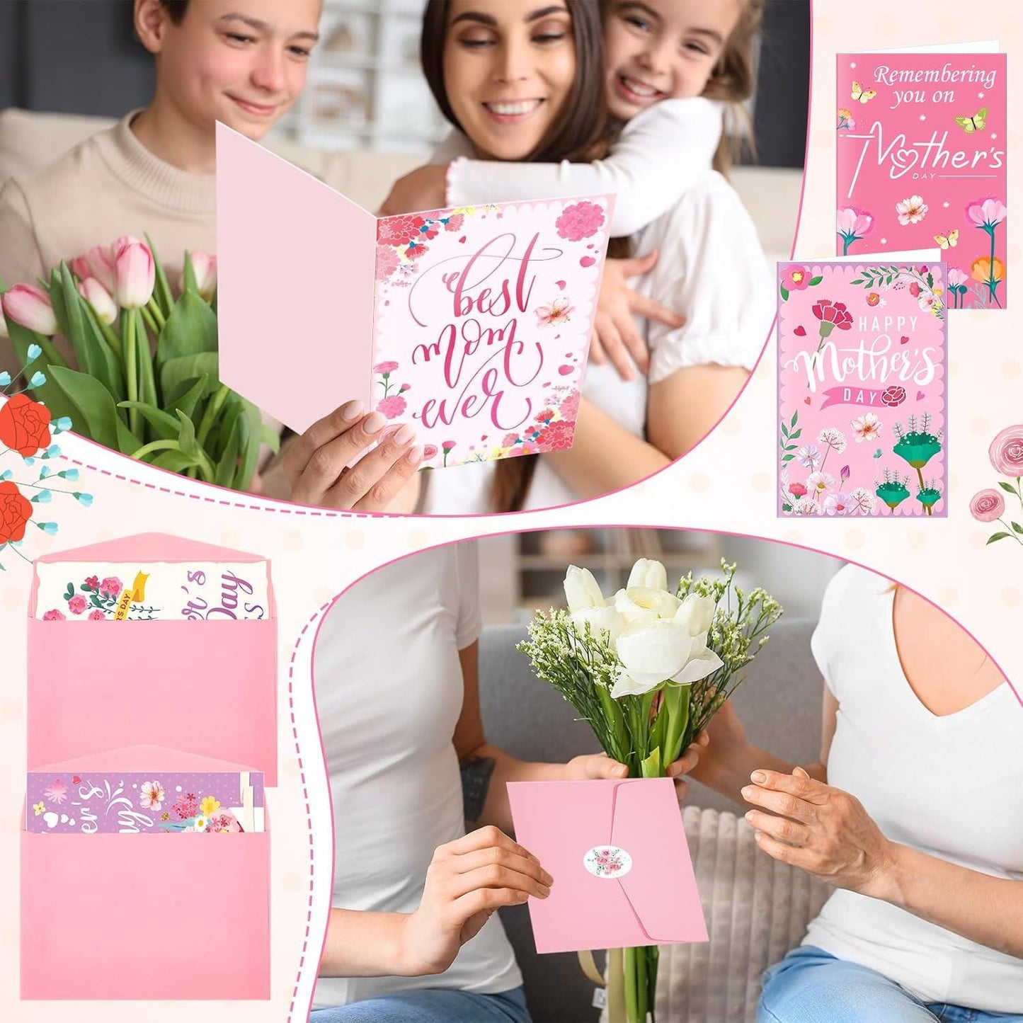 Personalized Mom Gift Box | Custom Mama Sweatshirt, Name Tumbler, Bracelet Set | Mother’s Day Gift for Mom | Custom Gift Set for Her