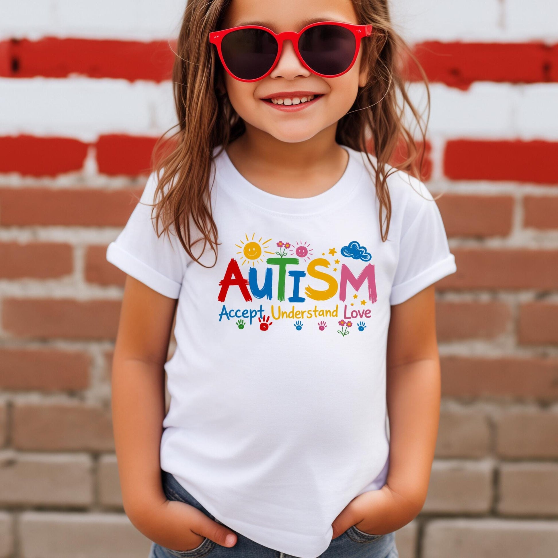 Autism Awareness Shirt, Accept Understand Love Tee, Colorful Puzzle Design