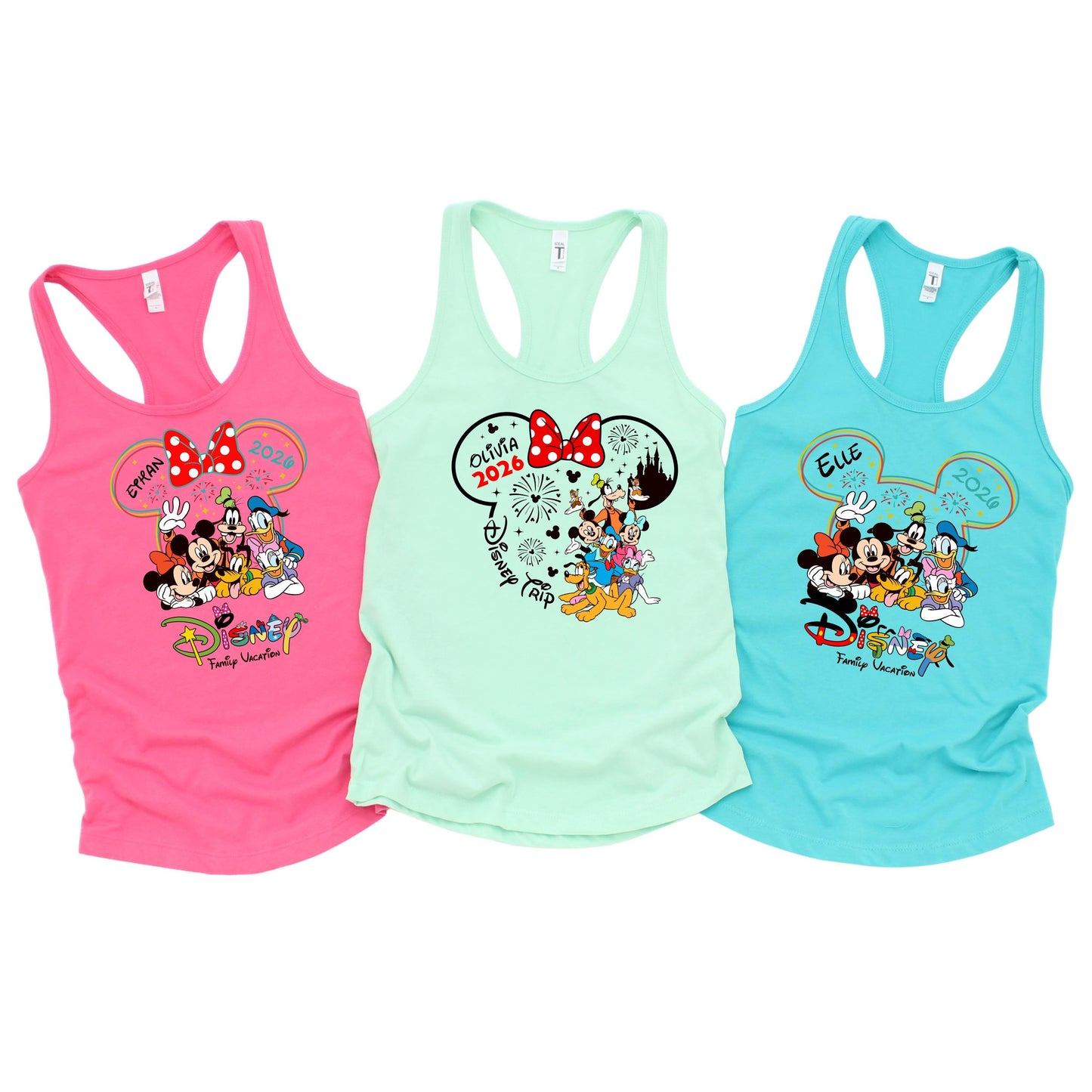 Custom Disney Tank Top 2026 – Personalized Disney Vacation Trip - Women's Tank Top