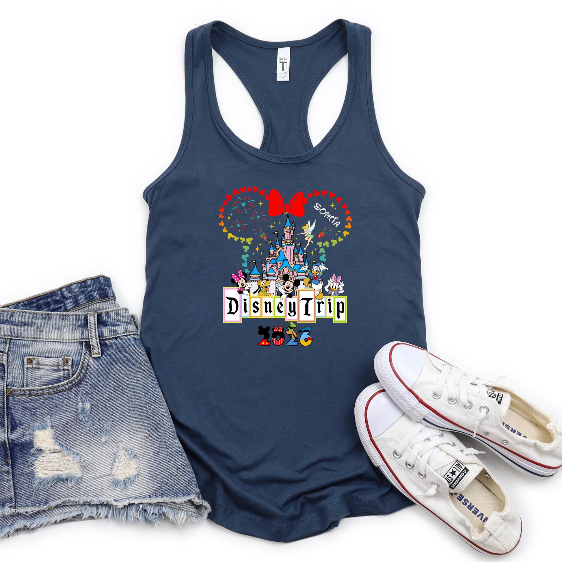 Custom Disney Tank Top 2026 – Personalized Disney Vacation Trip - Women's Tank Top