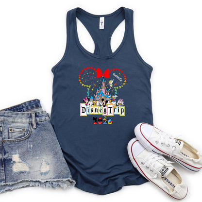 Custom Disney Tank Top 2026 – Personalized Disney Vacation Trip - Women's Tank Top
