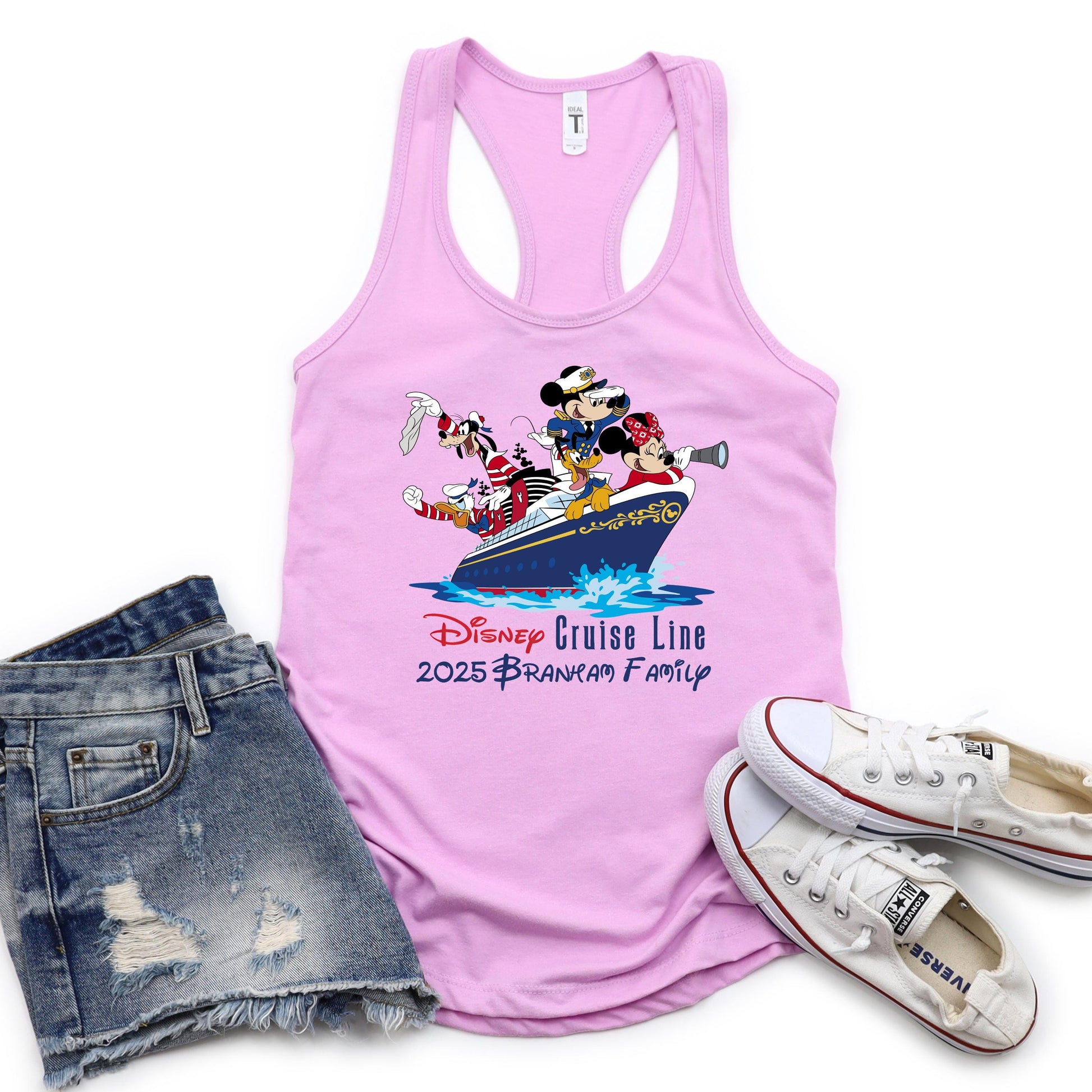 Custom Disney Cruise Women's Tank Top 2026 – Personalized Disney Vacation Trip Tee