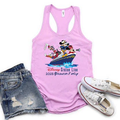 Custom Disney Cruise Women's Tank Top 2026 – Personalized Disney Vacation Trip Tee