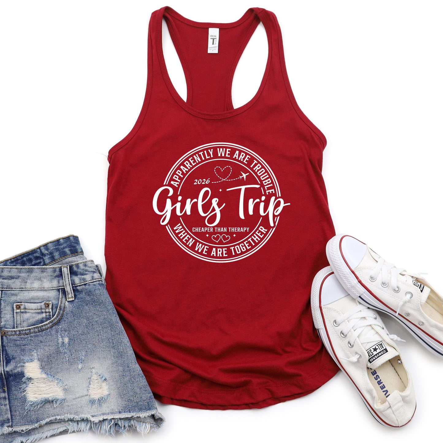 Girls Trip 2026 Shirt, Girls Vacation Tank, Bachelorette Trip Shirt, Matching Girls Trip Outfit, Travel Shirt, Girls Weekend Tank Top