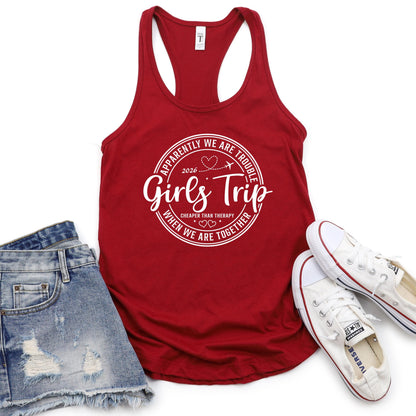 Girls Trip 2026 Shirt, Girls Vacation Tank, Bachelorette Trip Shirt, Matching Girls Trip Outfit, Travel Shirt, Girls Weekend Tank Top
