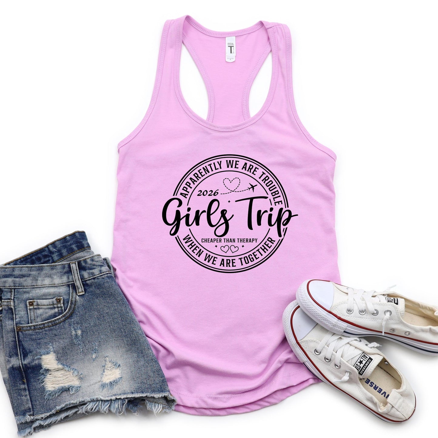 Girls Trip 2026 Shirt, Girls Vacation Tank, Bachelorette Trip Shirt, Matching Girls Trip Outfit, Travel Shirt, Girls Weekend Tank Top