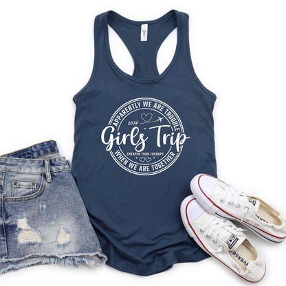 Girls Trip 2026 Shirt, Girls Vacation Tank, Bachelorette Trip Shirt, Matching Girls Trip Outfit, Travel Shirt, Girls Weekend Tank Top