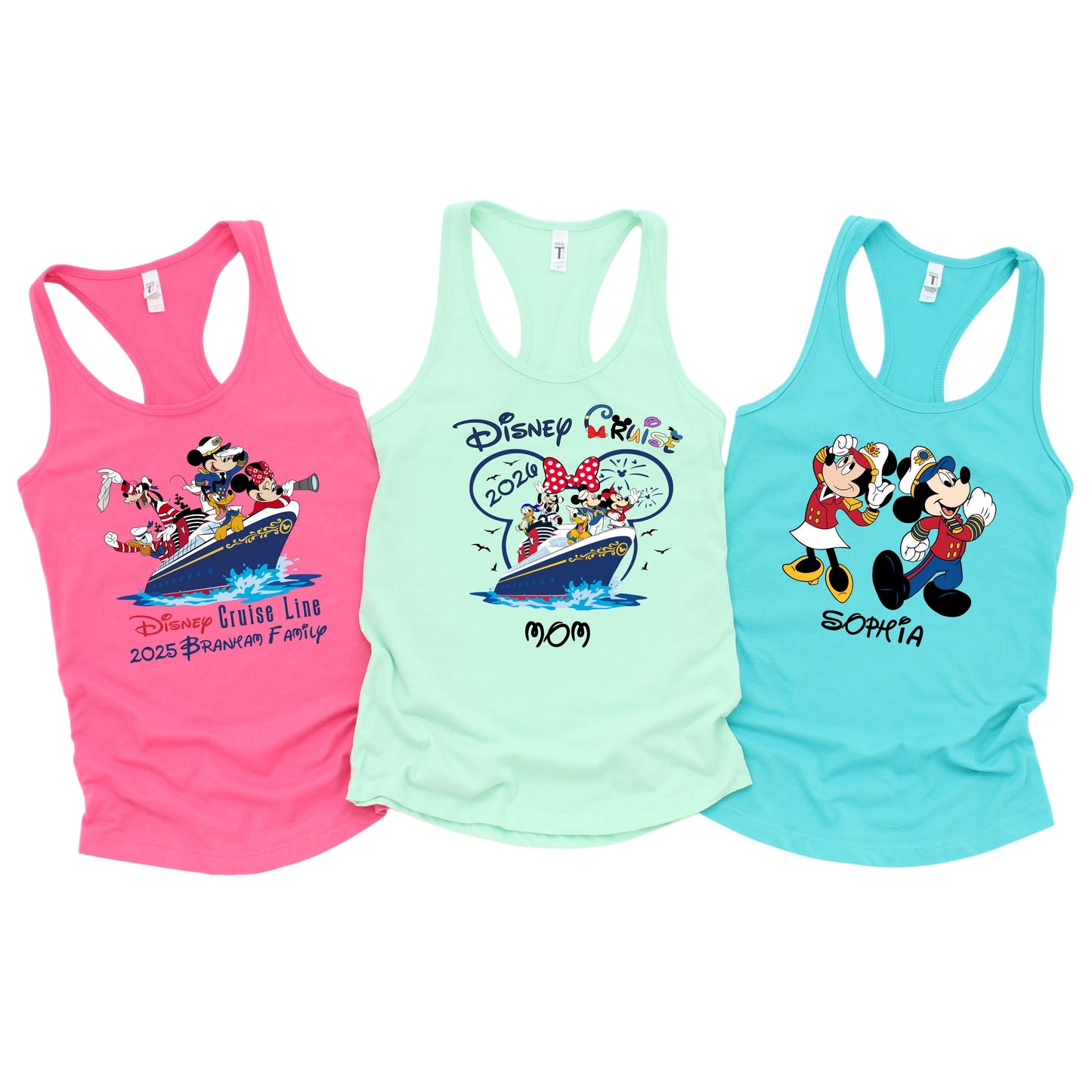 Custom Disney Cruise Women's Tank Top 2026 – Personalized Disney Vacation Trip Tee