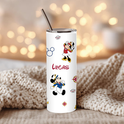Custom Cruise Tumbler 20oz, Personalized Cruise Cup, Family Vacation Tumbler, Cruise Gift