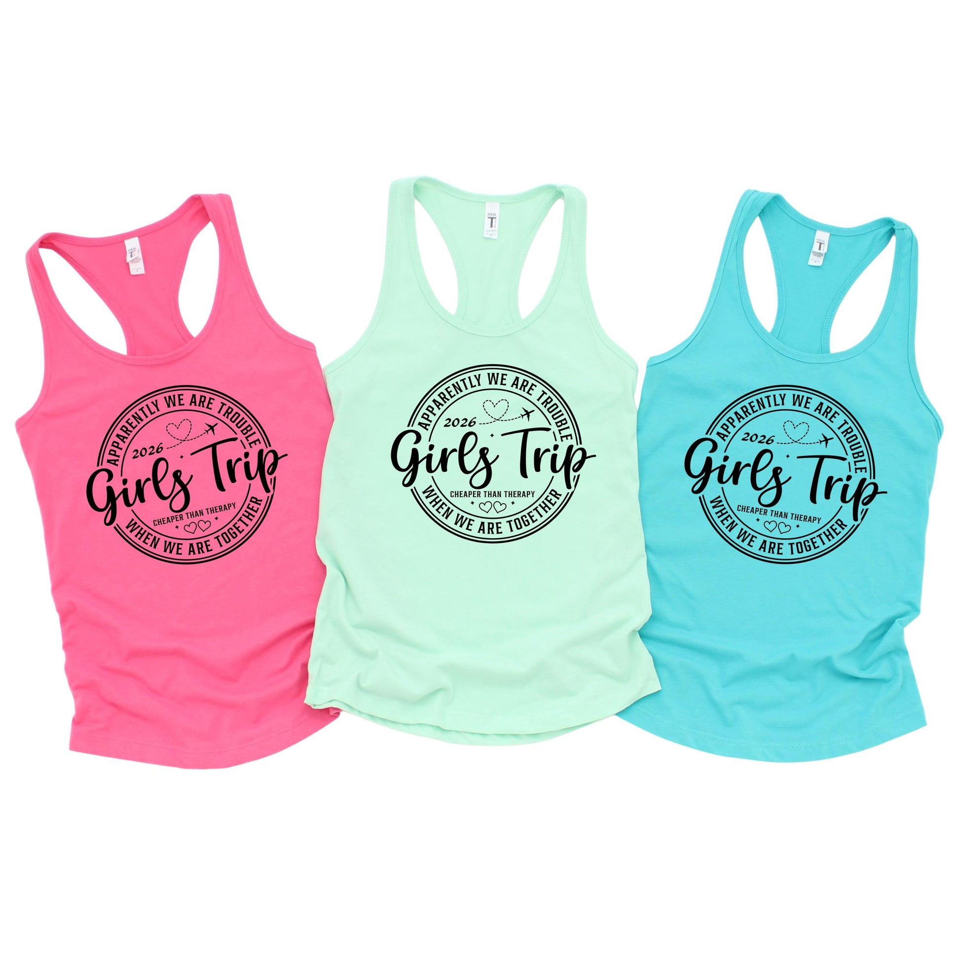 Girls Trip 2026 Shirt, Girls Vacation Tank, Bachelorette Trip Shirt, Matching Girls Trip Outfit, Travel Shirt, Girls Weekend Tank Top