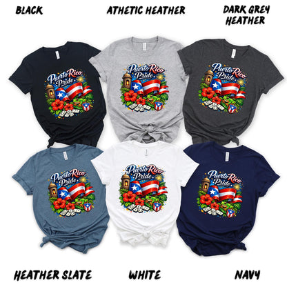 Puerto Rico Pride Shirt, Boricua T Shirt, Puerto Rican Flag Tee, Coqui Frog Shirt, Hispanic Heritage Gift, El Morro Shirt