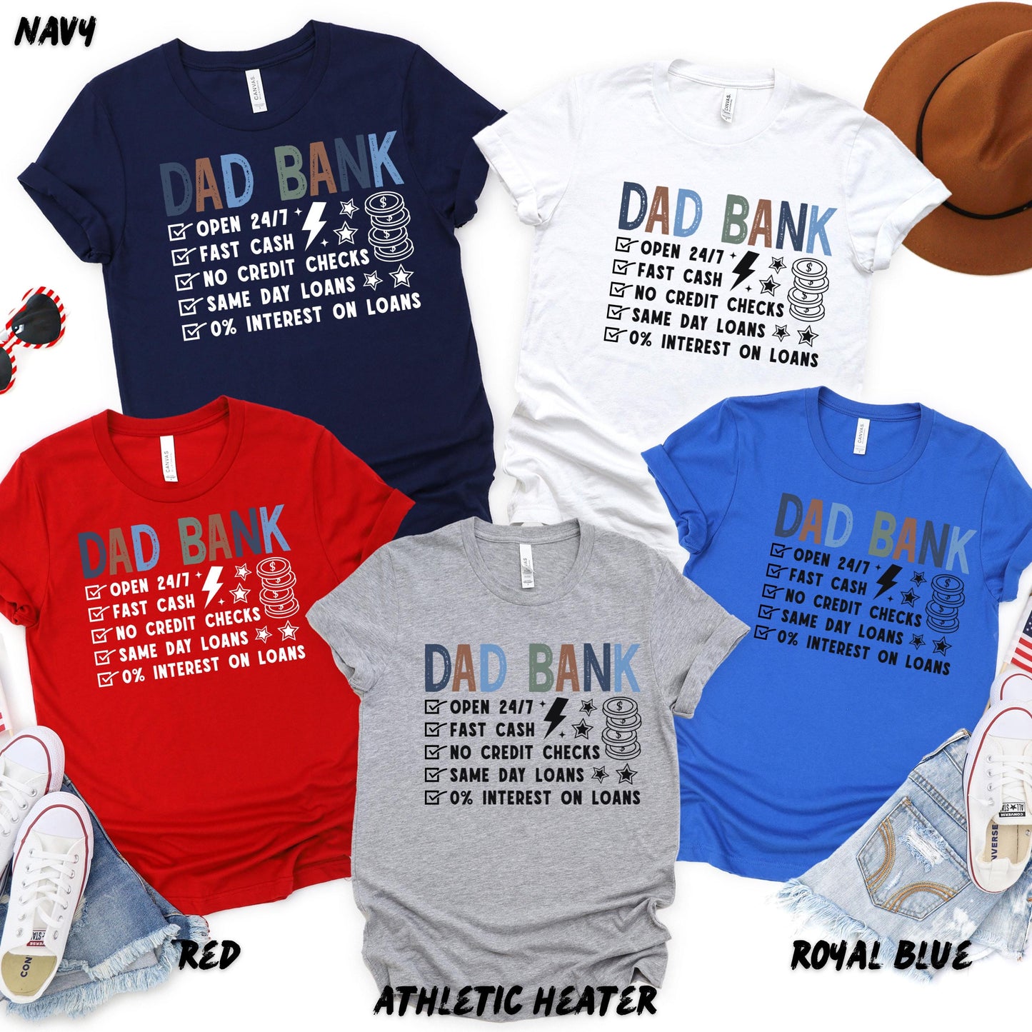 Funny Dad Shirt, Dad Bank T Shirt, Fathers Day Gift for Dad, Cool Dad Tee, Funny Father Shirt, Dad Humor Gift, Gift for Husband Dad