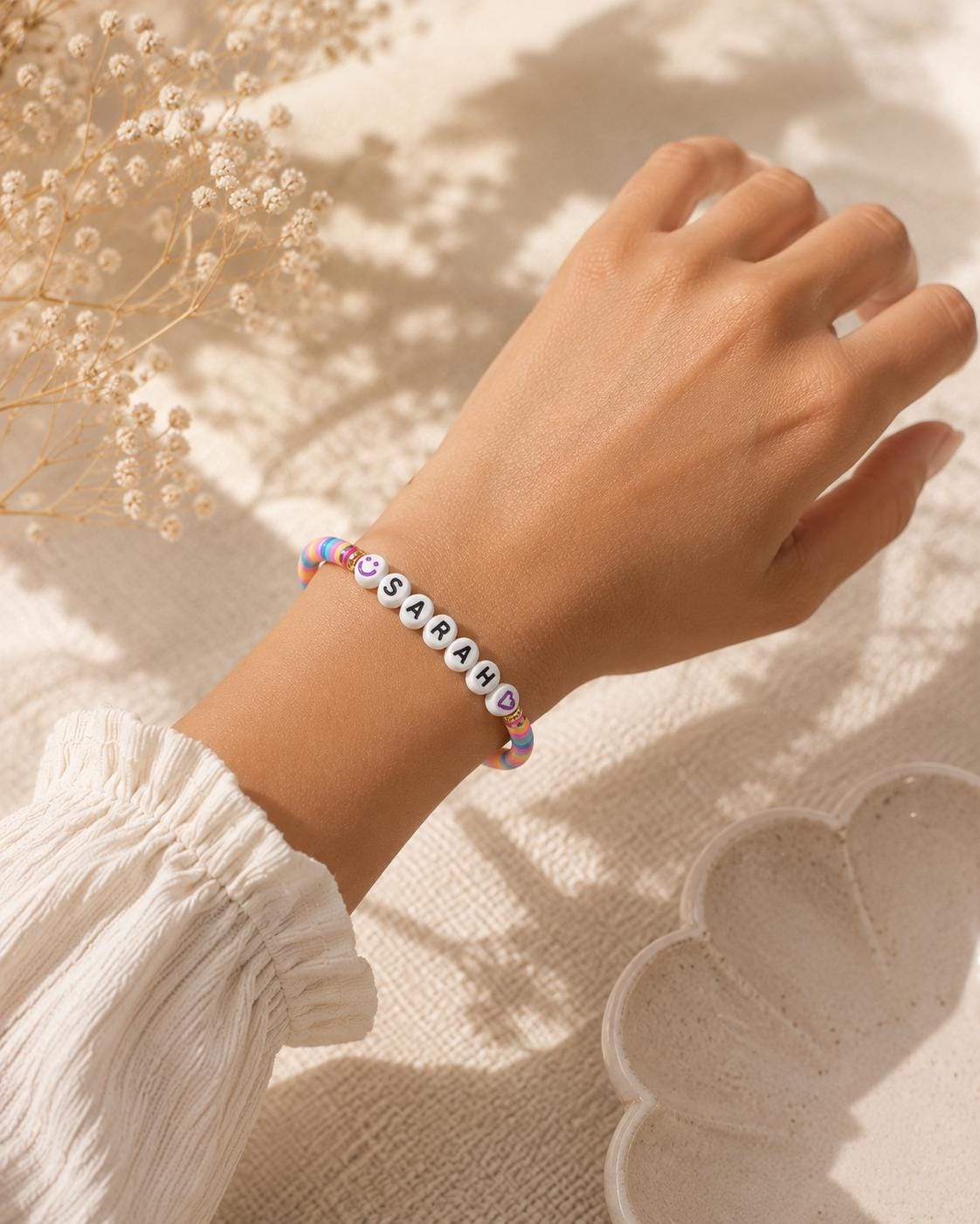 Personalized Friendship Bracelet for Girls | Custom Name Bracelet | Adjustable Kids Bracelet Anklet | Best Friend Gift for Teens & Tweens